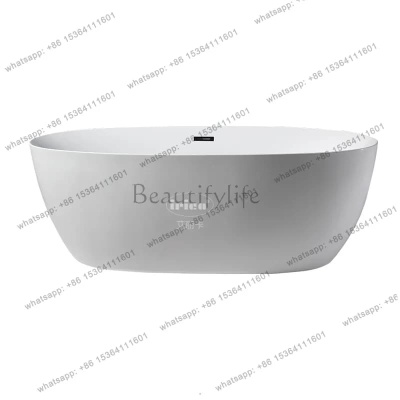 Acrylic household small apartment bathtub constant temperature thin edge independent seamless integrated bathtub
