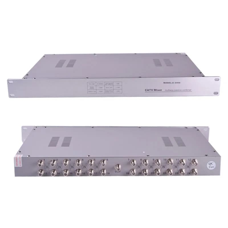 16 24 Channel Mixer CATV Passive Combiner 45-860MHz Low Loss  Combiner