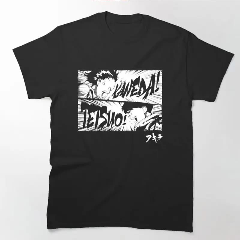 Akira Cyberpunk City Explosion Anime Gift T‑Shirt 0808 Retro Sci‑Fi Manga Graphic Tee Shotaro Kaneda Neo‑Tokyo Unisex Streetwear