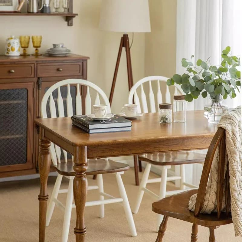 Solid Wood Dining Tables  For Small Space Saving Luxury House Dining Tables Kitchen Seating Room Mesas De Jantar Hotel Furniture