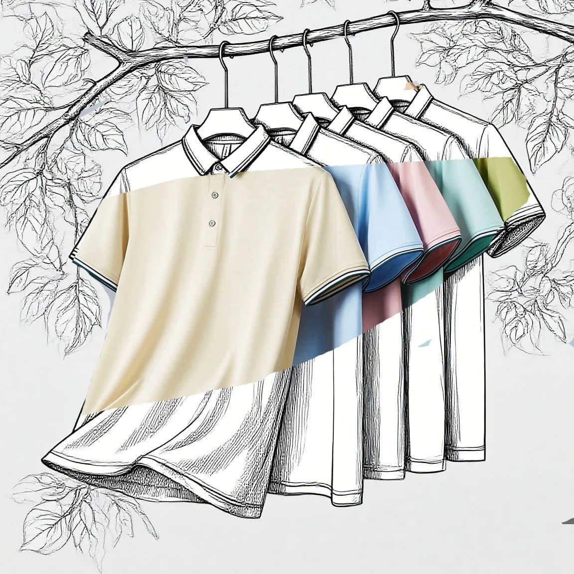 Men's Polo Shirt Golf Shirt Graphic Prints V Neck Outdoor Street Short Sleeves Print Clothing Sports Fashion Streetwear Designer