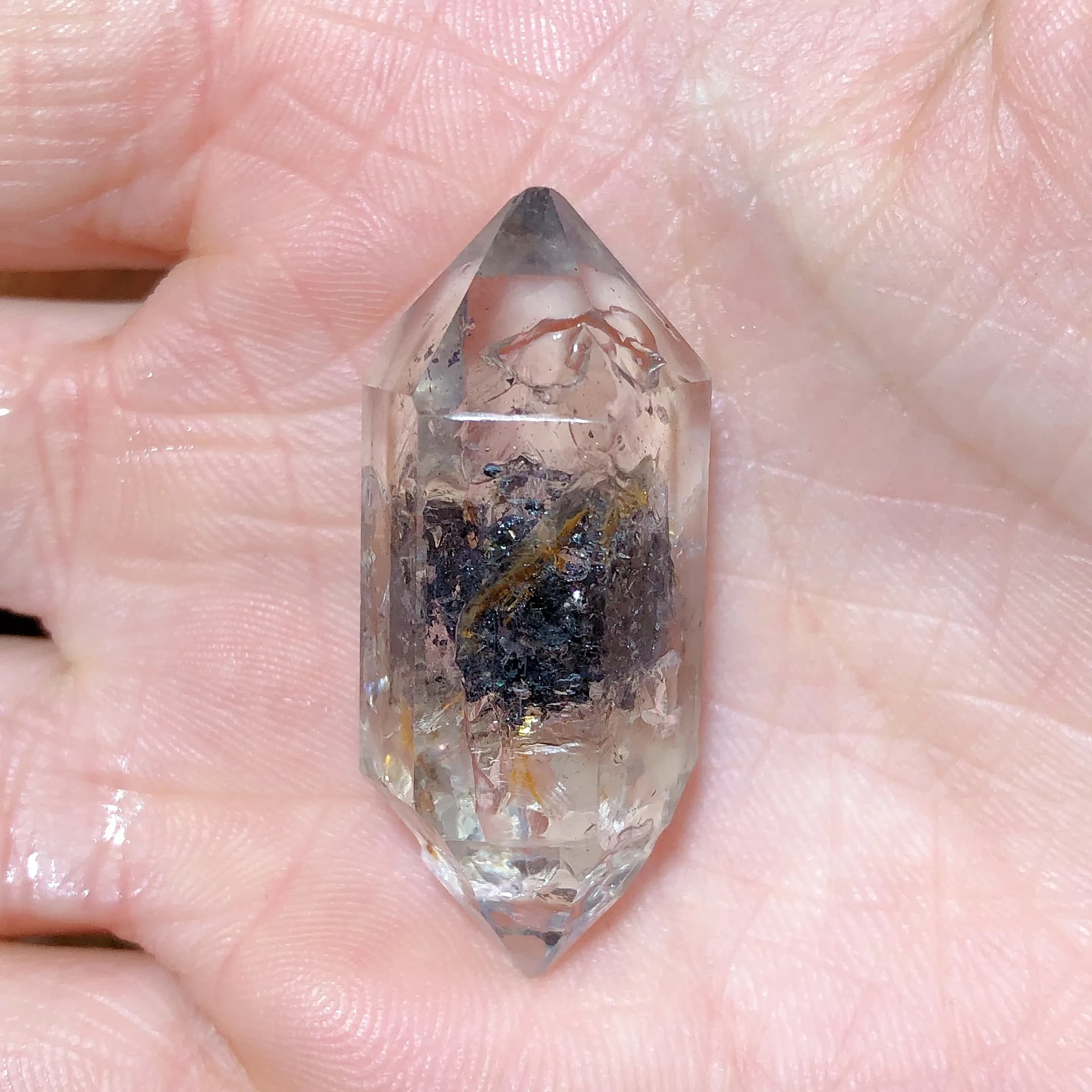 Natural Crystal Rainbow Herkimer Diamond Raw Stone Healing Wholesale Specimen Energy Polished Flash Precious Gift
