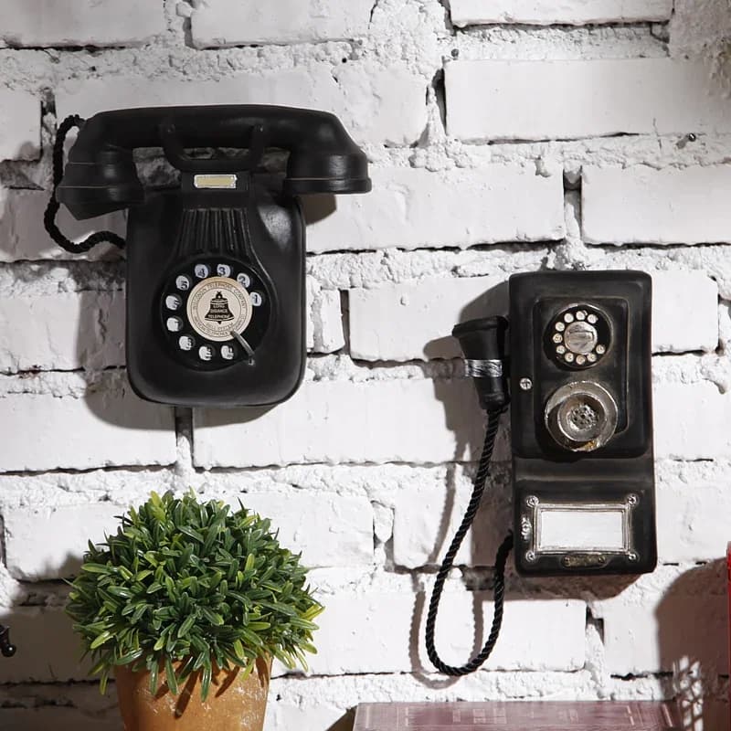 Retro Wall Phone Hangings Wall Hangings Wall Decoration Shooting Props Feng Shui  Home Accessories  Desk Decoration