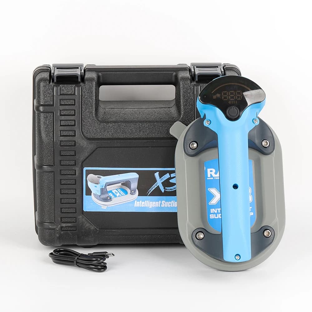 Raizi Electric Vacuum Suction Cup for Tile Ceramic Glass Heavy Slab Moving Tools Portable Lifter for Matte and Smooth Surface