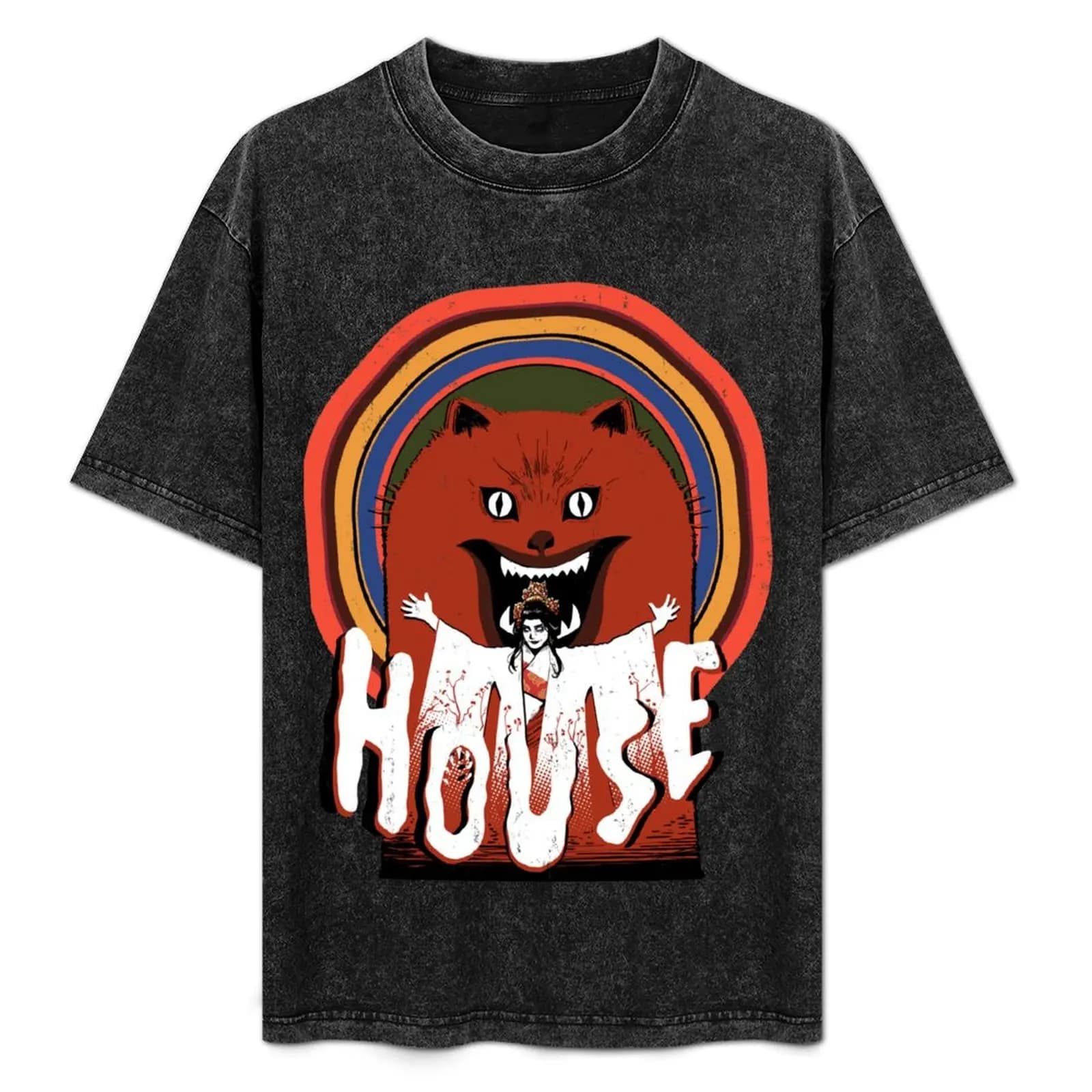 Hausu T-Shirt custom t shirt anime figures anime tshirt men t shirts high quality
