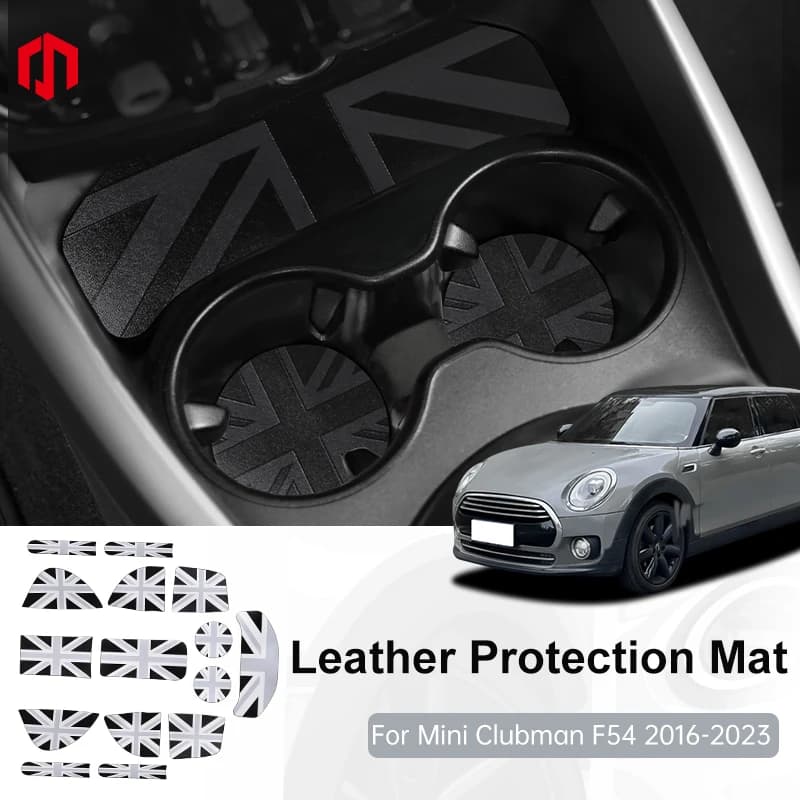 Car Storage Groove Protect Coaster For Mini Clubman F54 2016 -2023 Car Cup Anti Slip Pad Mat Car Interior Decoration Accessories