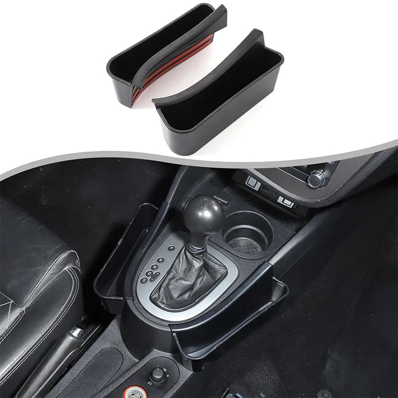 Center Console Storage Box 2pcs Organizer Gear Shift Side Storage Box Armrest Storage Box For Seat Leon 2008-2012 Car Accessory