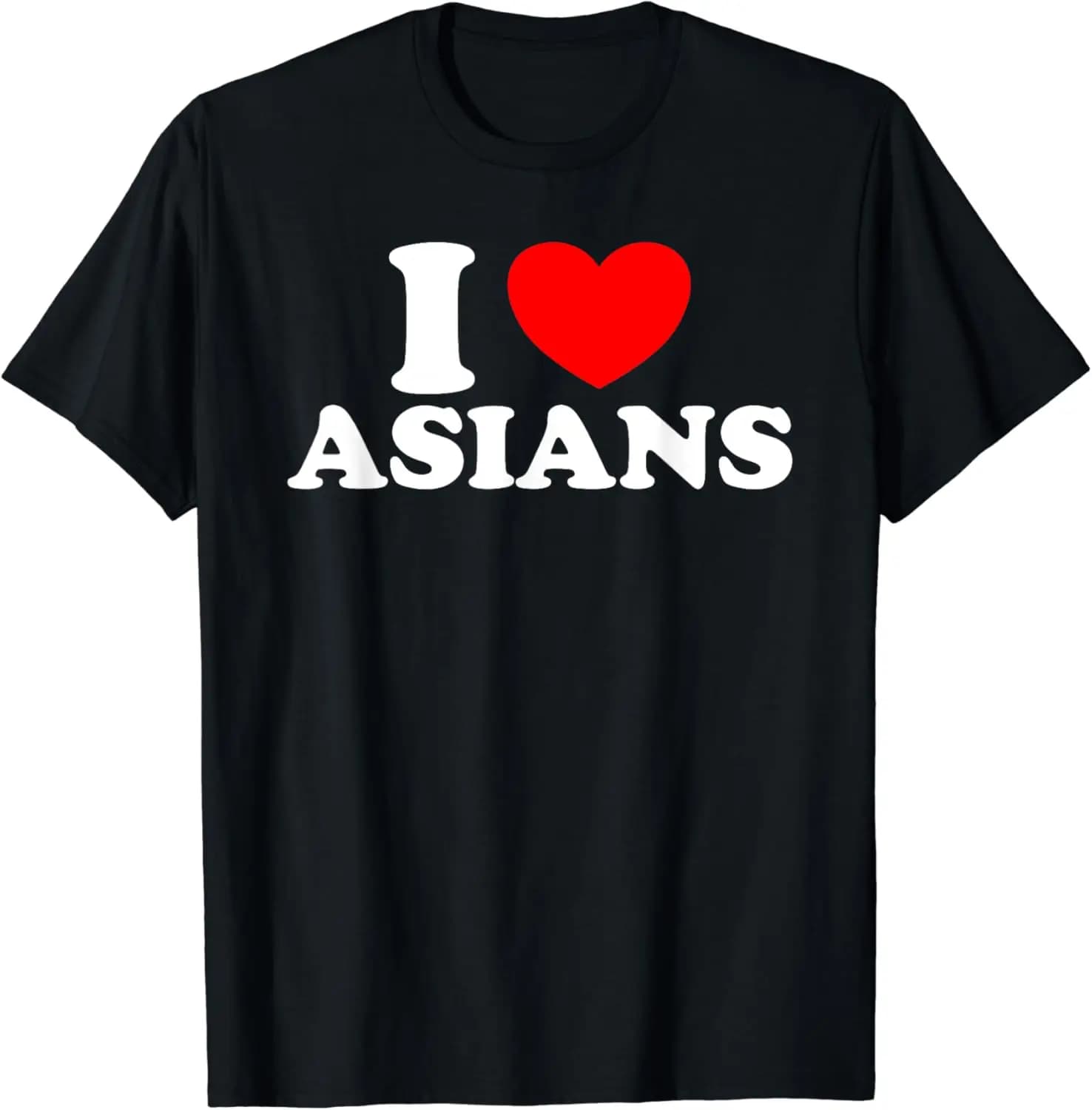 I Love Asian Women I Heart Asians T-Shirt Asian Fashion Women T Shirt Vintage Clothes  Graphic T Shirts Ropa De Mujer