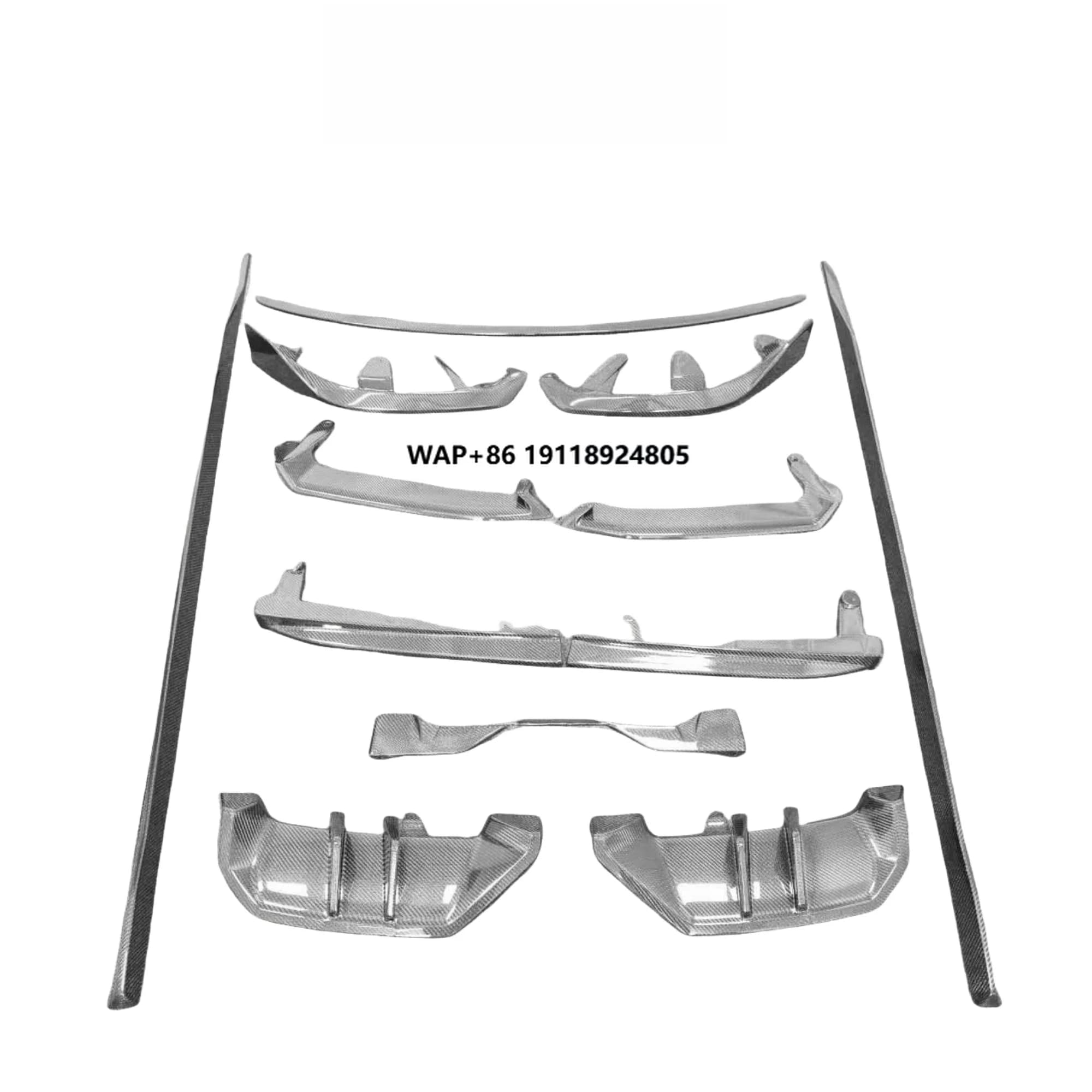 Carbon Fiber M Sports Kit Upgrade MP Style Body Kit for  5 Series G60 Front Lip Side Skirt Diffuser Spoiler Accessories