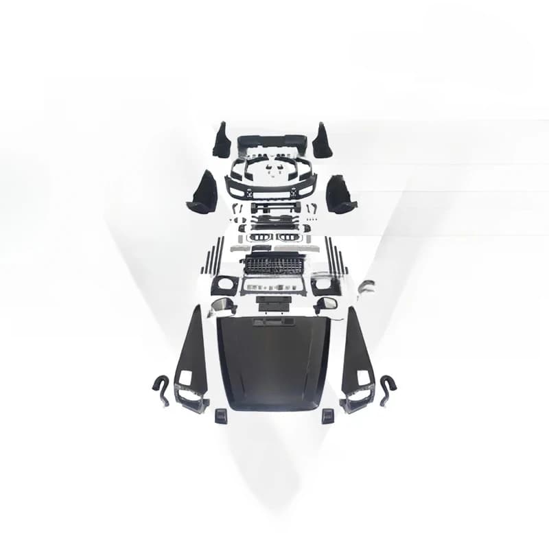 High Quality 2025 Style W465 G63 PP Body Kit For Benz G Class W463 G63 G550 2000-2018 Upgrade With Hood Bumper Fender Headlight