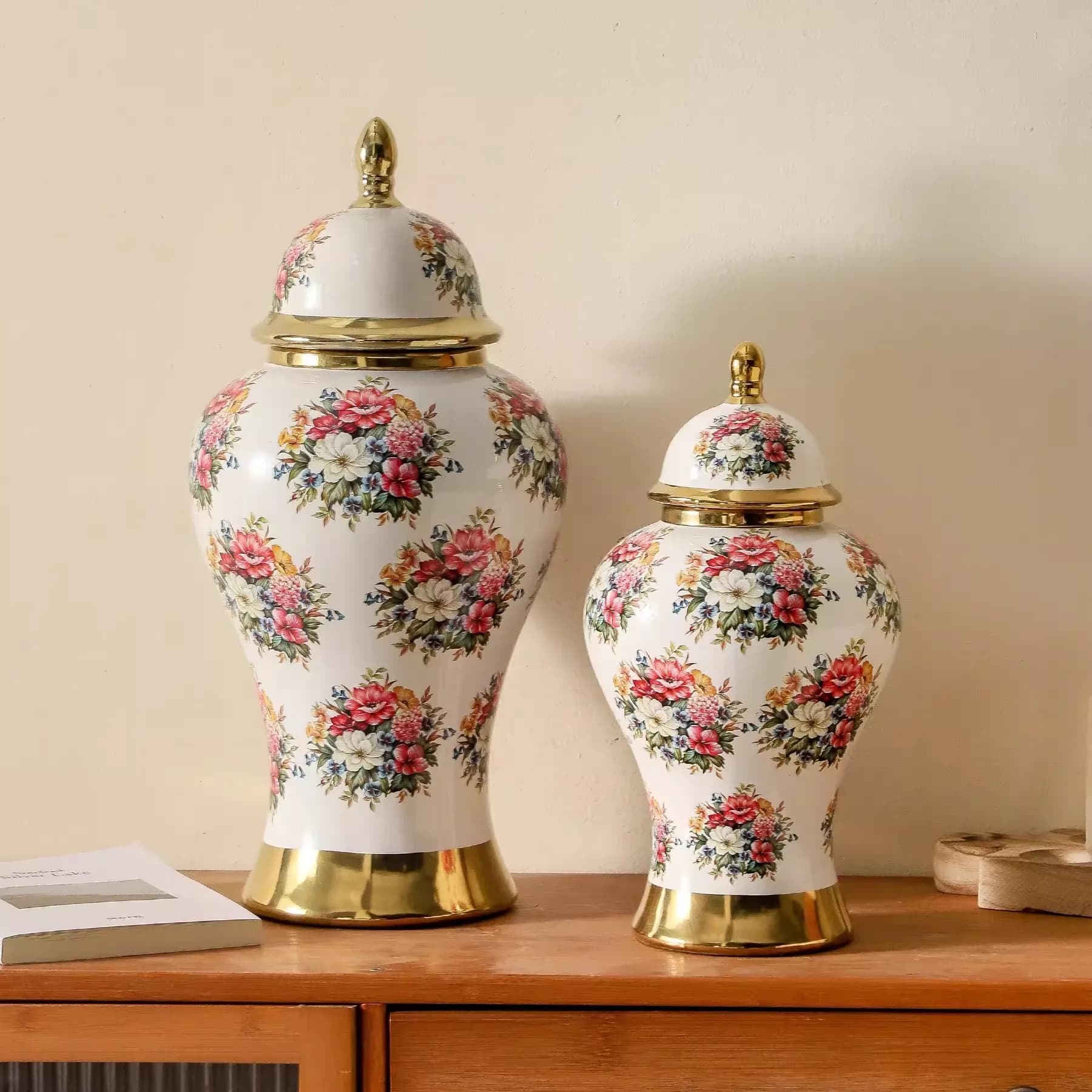 45cm Light Luxury Wedding Ceramic Vase Decoration Decoration Home Ceramic Decoration Decoration