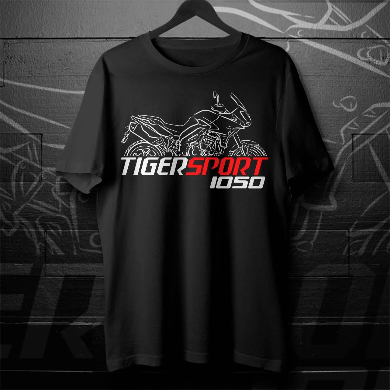 2009-2021 Models British Tiger Sport 1050 Motorcycle T-Shirt 100% Cotton O-Neck Short Sleeve Casual Mens Tee Rider Streetwear