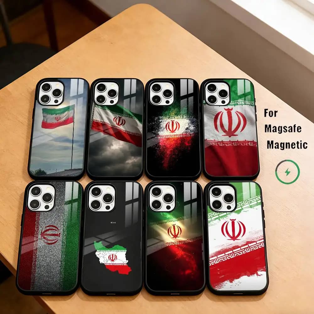 I-Iran Flag  Phone Case For iPhone17,16,15,14,13,12,11 Plus,Pro Magnetic with Magsafe Wireless Charging