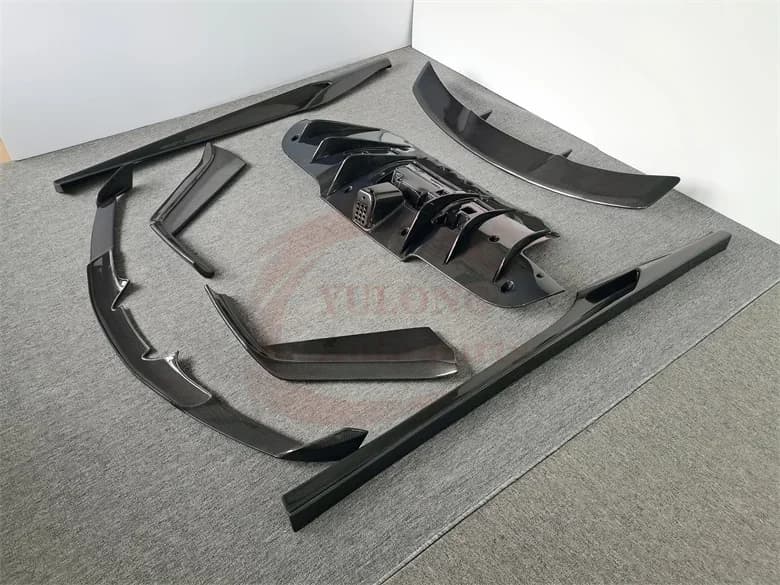 N Style Carbon Fiber Body Kit forFerrari 488 GTB Spider Front Bumper Lip Rear Diffuser Side Skirt Spoiler