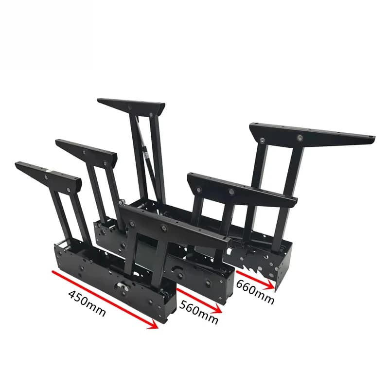 B12-2H Functional Furniture Hardware Steel Table Hinge Lifting Coffee Table Mechanism