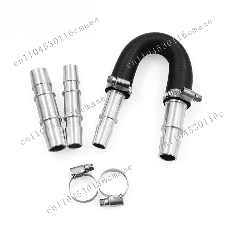 626-001 Upgraded Aluminum Engine Heater Core Bypass Kit with 5/8 "3/4" Hose