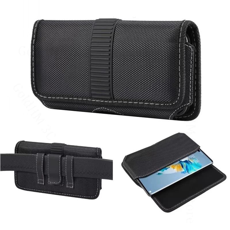 Universal Pouch For Honor 600S 600 Smart 5G Oxford Cloth Leather Phone Case For Honor 600e 600 Lite 400 500 Pro Waist Bag Cover