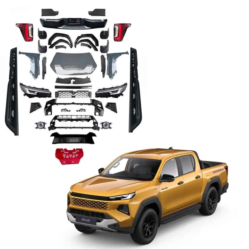 JSKT Car Accessories Body Kit Headlight Taillight Bumper 2026 Hilux Travo Upgrade Body Kit for 2016-2025 Hilux