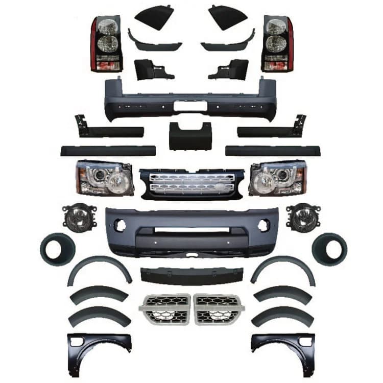 LR3 UP 2010 LR4 full body kit including bumper and light fixture