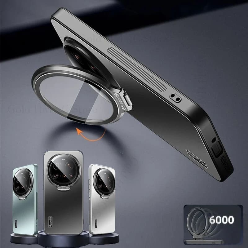For Xiaomi 17 Ultra Flip Lens Film Protector Kickstand Case For Xiaomi 17 Pro Max Mi 15 14 Ultra Matte Book Stand Soft TPU Cover