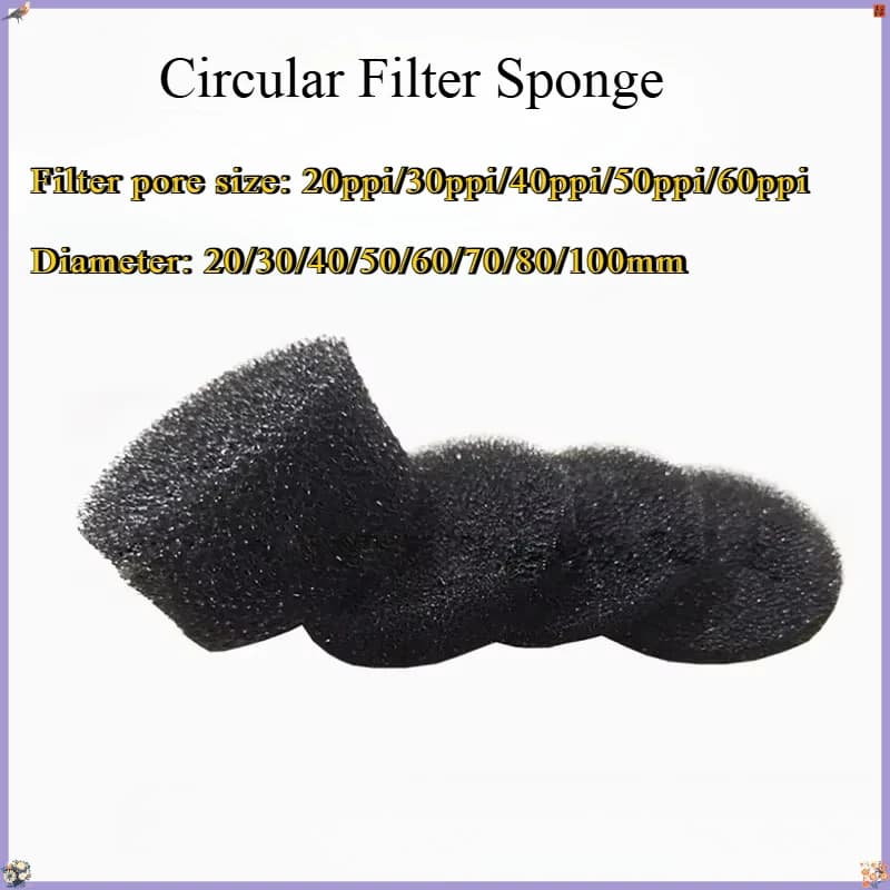Black Polyurethane Filter Foam 20-60PPI Vent Dust Filter Sponge for Compressor Car Air Conditioner Air Filtration