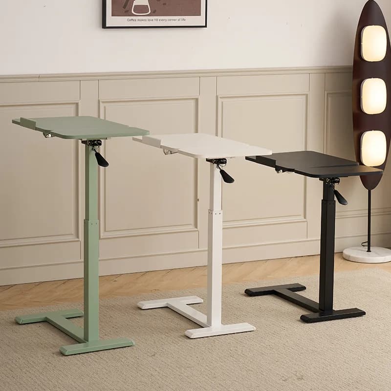 Bedside tables, desks, and adjustable tables; foldable bedside computer desks; portable height-adjustable tables;