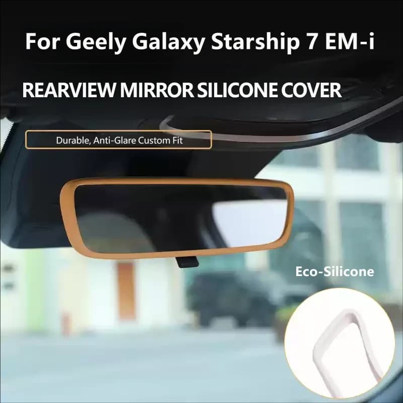 Accessories For Geely Galaxy Starship 7 EM-i Geely EX5 EM-i 2026 Rearview Mirror Protective Cover Silicone Screen Protector Case