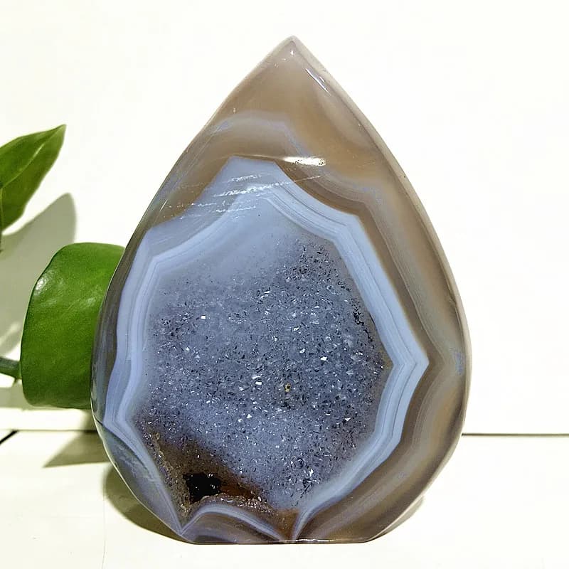 Natural Stone Agate Crystal Druzy Geode Freeform Point Home Room Decoration Spiritual Meditation Chakra Healing Crystals