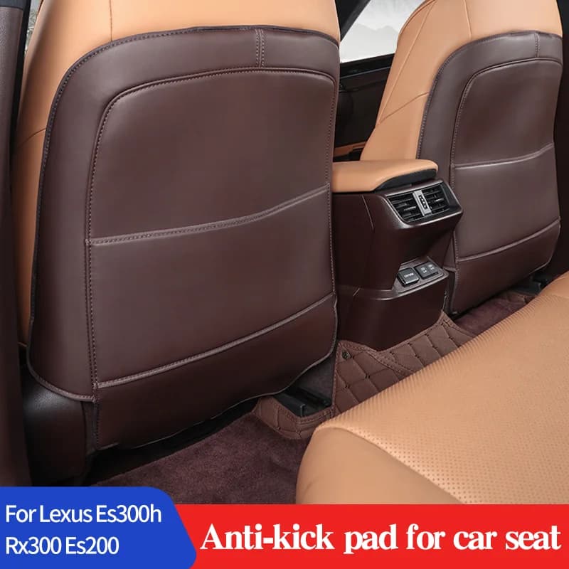 PU Leather Anti-Child-Kick Pad For Lexus Es 300h Rx300 Es200 Car Waterproof Protector Cover Auto Anti Mud Dirt Accessories