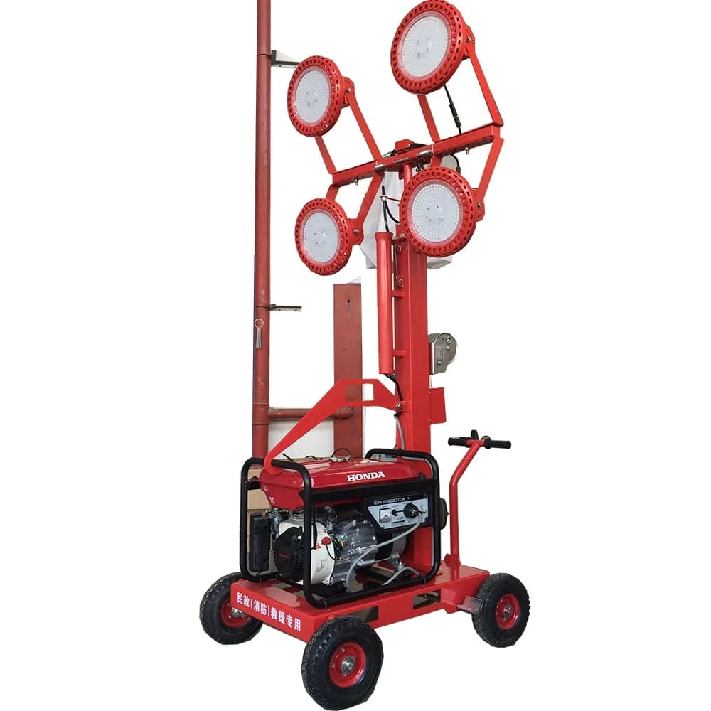 Low Price  EPA Engine 6m Mast Telescope Tower Generator LED Lights for Night Outdoors Construction
