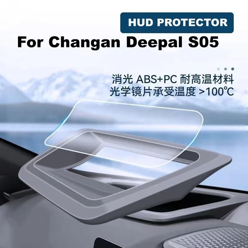 LHD Anti Reflection Dustproof HUD Display Protective Cover For Changan Deepal S05 2024 2025 Car Head Up Screen Protector Parts
