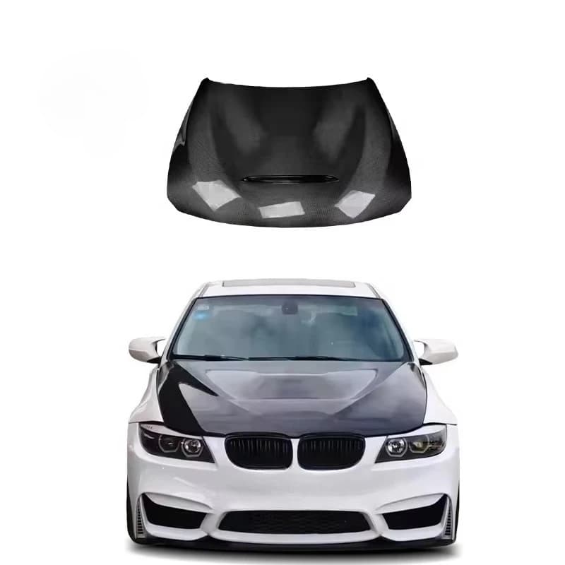 E90 E92 E93 Carbon Fiber Engine Hood for BMW 3 Series 318i 328i 330i 340i GTS Engine Bonnet Front Carbon Fiber Engine Cover