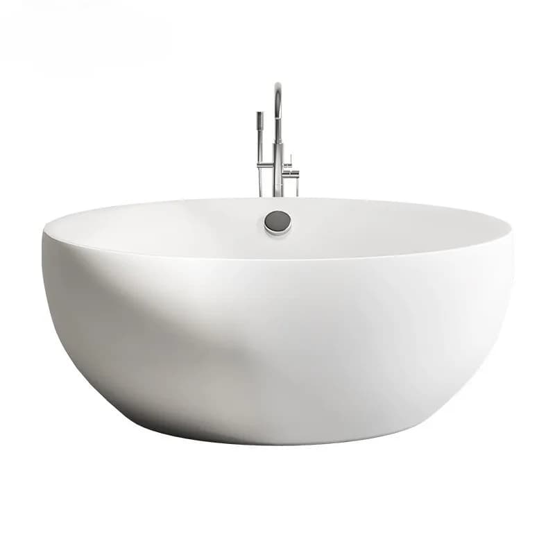 Round independent bathtub, integrated seamless hotel homestay home acrylic bathtub, double couple large bathtub