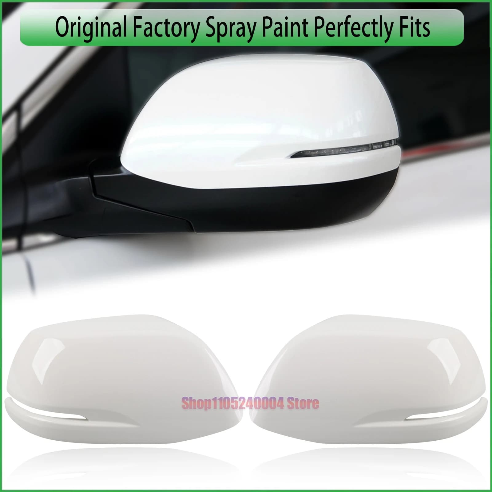 For Honda CRV 2012-2016 Rearview Mirror Cover Caps Pair - Carbon Fiber Pattern - Protects Against Scratches & UV Damage
