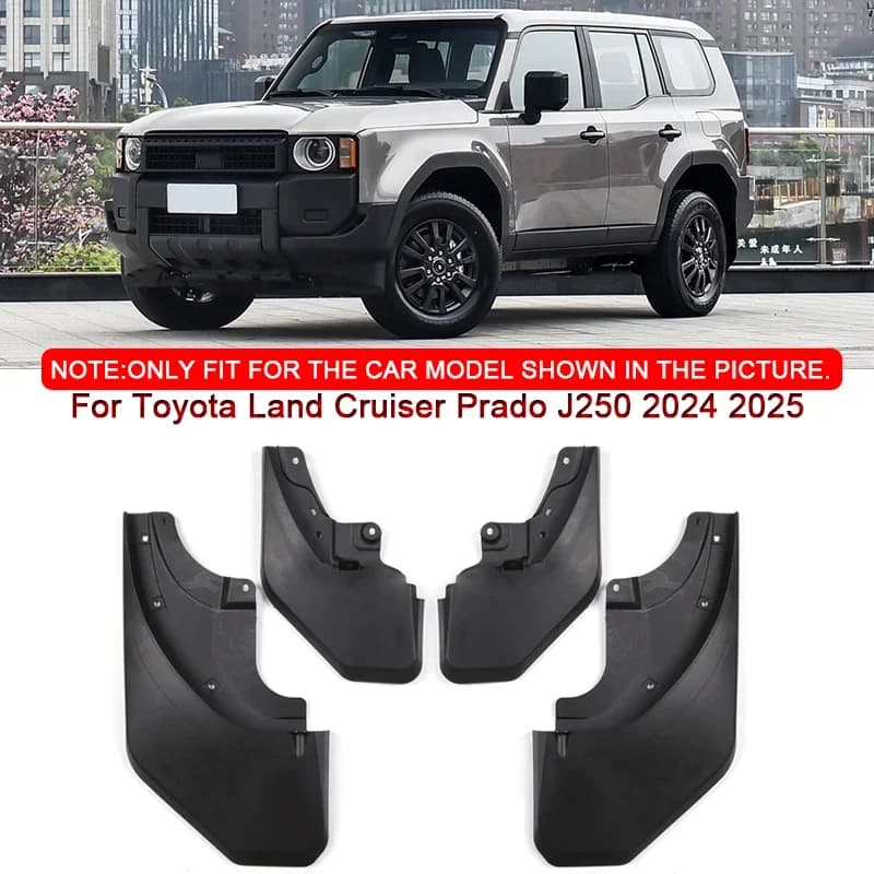 Fit For Toyota Land Cruiser Prado J250 2024 2025 Car Styling ABS Car Mud Flaps Splash Guard Mudguards MudFlaps Front Rear Fender