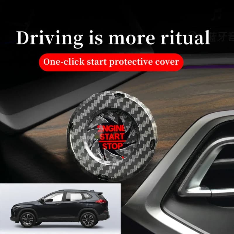 FOR Chevrolet Car one-button start decorative ring knob-type decorative cover ignition device switch hidden protective cover