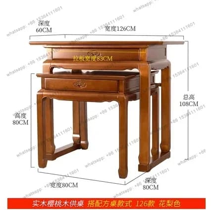 Factory DirectHousehold Buddhist shrine Solid wood Chinese incense case for Taiwan Guanyin Buddhist cabinet