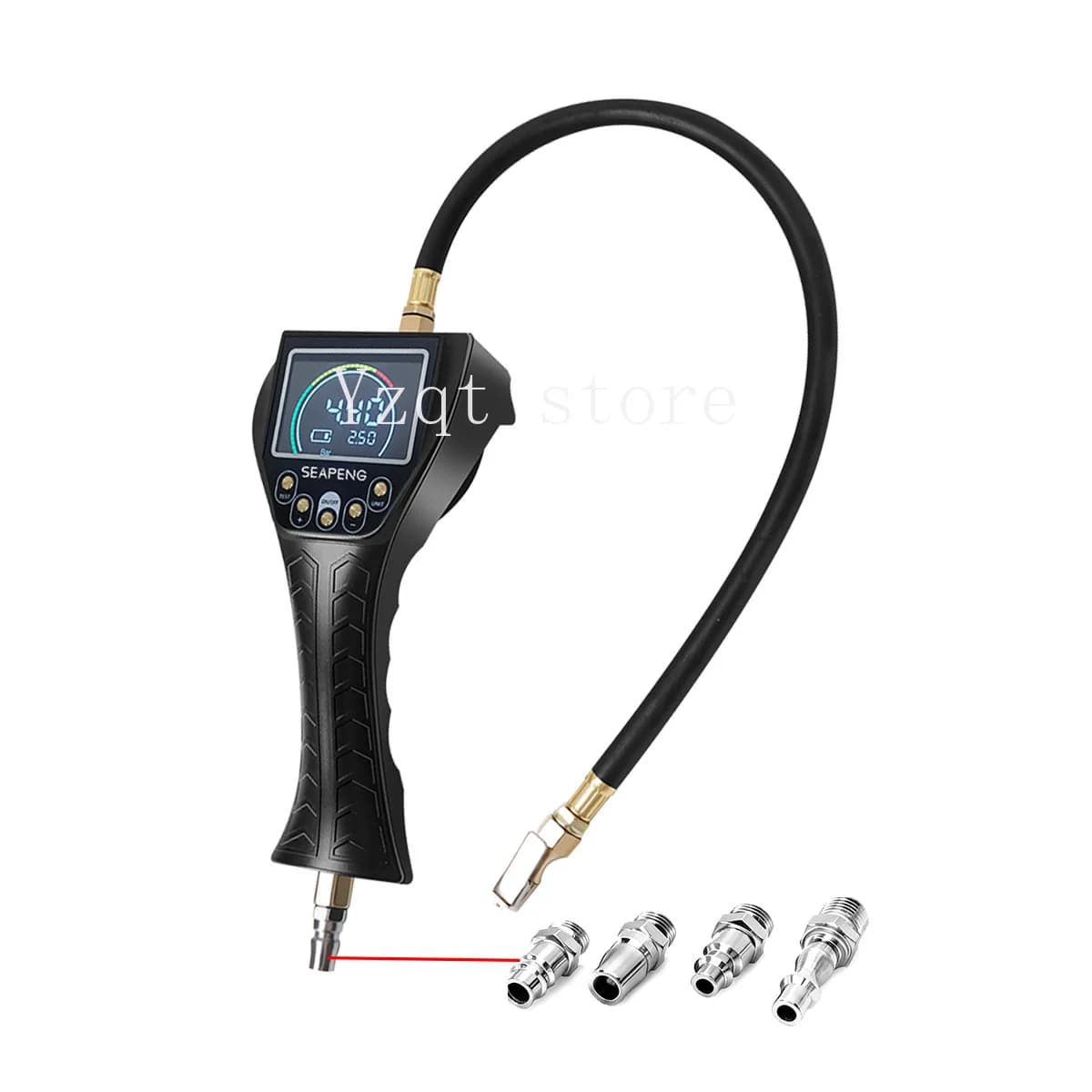 Fully Hand-Held Digital Tyre Pressure Gauge Rechargeable