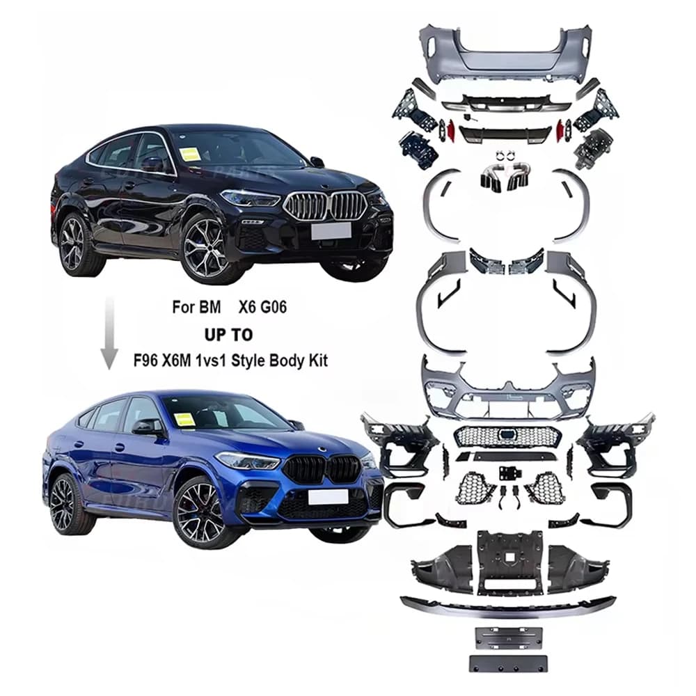 Factory Price Car Bumper Guard Body Kit for Bm X6 SUV G06 F96 Upgrade To X6m F96 1vs1 Style Bodykit Without Side Skirts