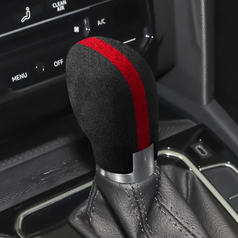 For Volkswagen Santana, Touran, Polo, Sagitar,  Magotan, Passat Interior Italian Suede Leather Overlay Trim On Gears, Gear Panel