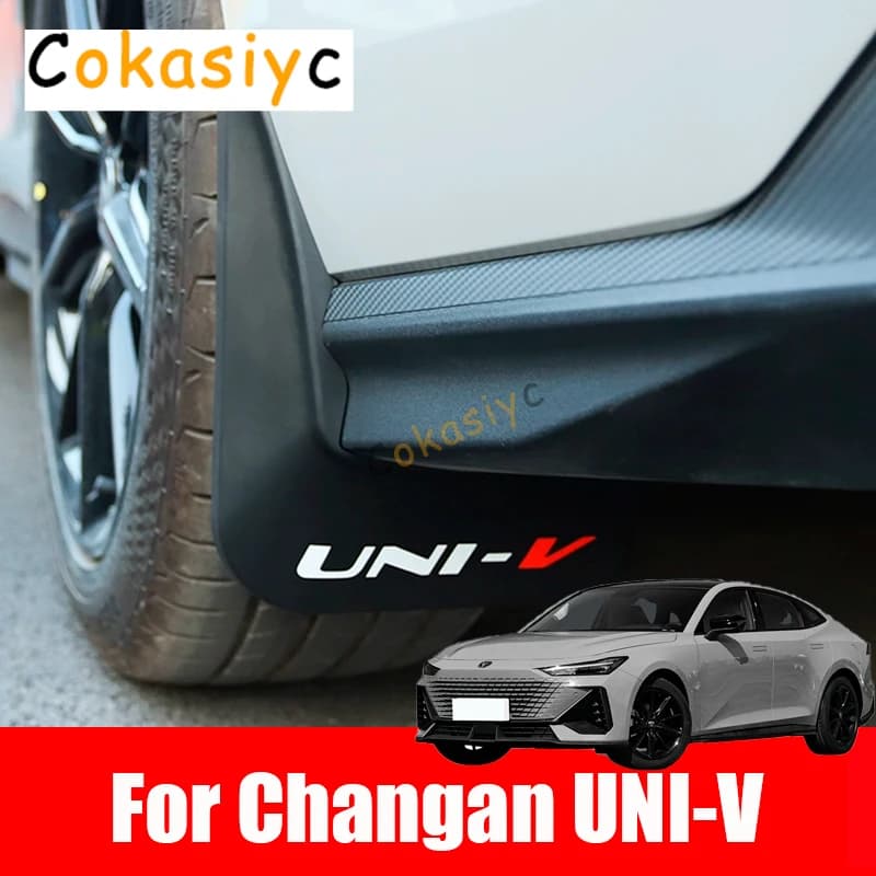 For Changan UNI-V UNIV 2023 2024 Car Mudguards Plastic Fender Cover Flare Splash Guard Cover Exterior Mud Flaps Accessories