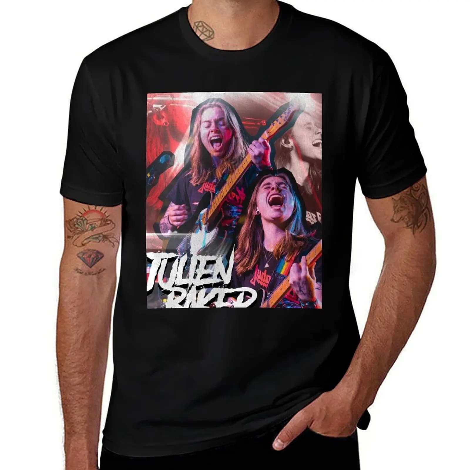 Julien Baker MEGA Poster T-Shirt Athletic Quick Dry for Men T-Shirt
