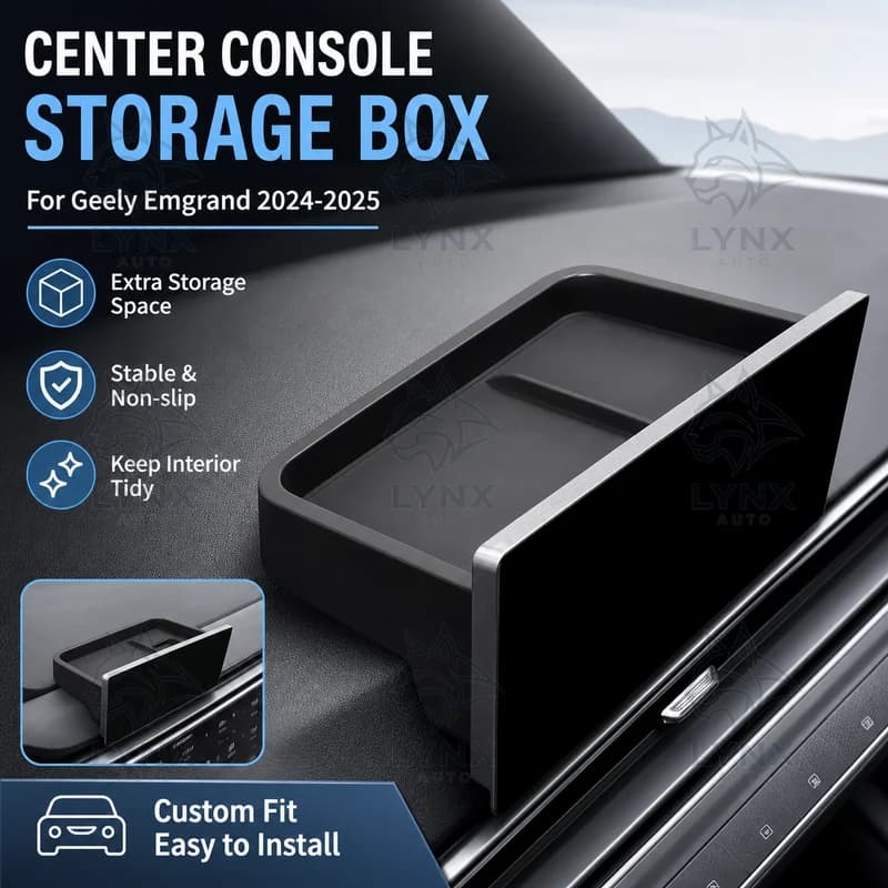 For Geely Emgrand 2024-2025 Center Console Storage Box Car Organizer Accessories Modification Parts Vehicle Supplies