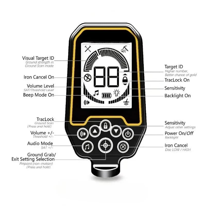 Mining Metal Detector High Precision Gold Detector Outdoor Underground Treasure Hunting Instrument