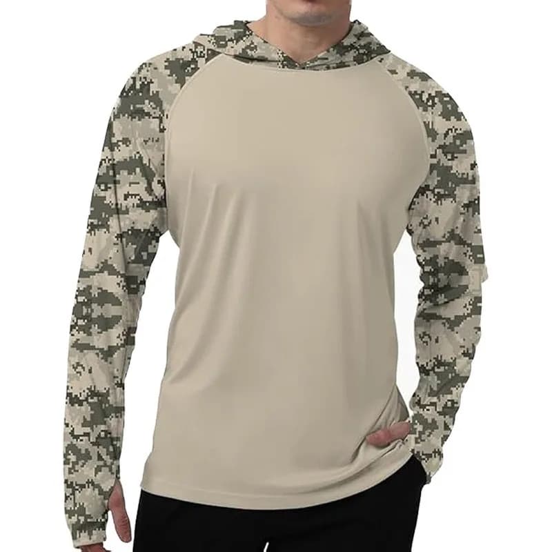Camouflage Ice Silk Fishing Suit Thin UV-resistant Quick-drying Outdoor Sun-protective Clothing Men's Sun-protective Clothing