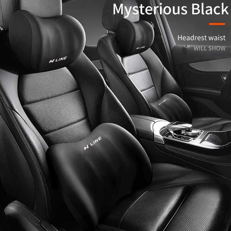 Car Accessories Headrest U-shaped Neck Pillow Lumbar Support For Hyundai N Line I30 I20 IX35 I40 Tucson Getz Sonata Veloster Ela