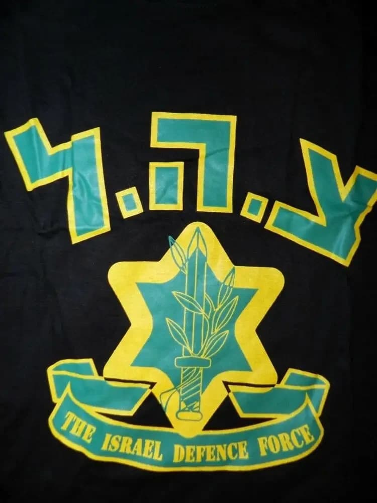 Black Tshirt Israel Defence Force Cotton New Men's 100% Cotton Casual T-shirts Loose Top Size S-3XL