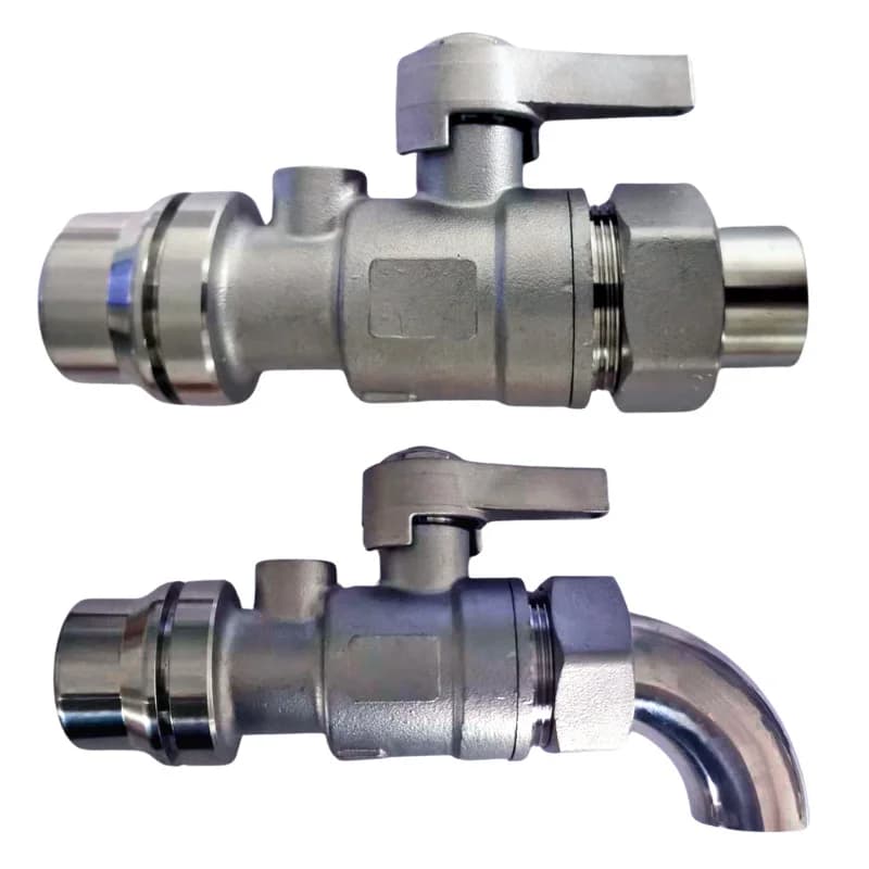 304 stainless steel inlet valve, union ball valve, quick-install angle valve, welded ball valve