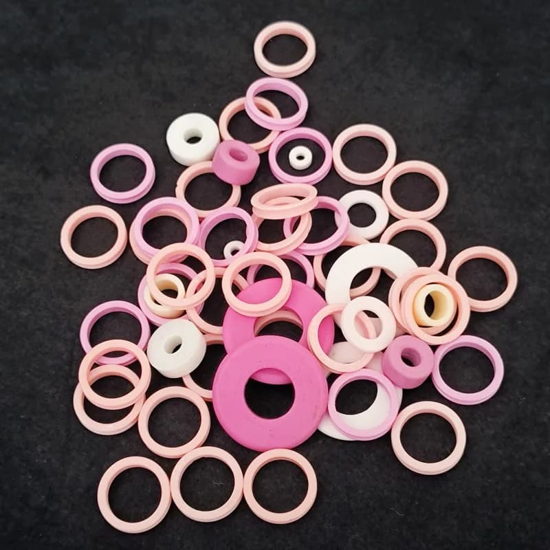 M1-M23 High Temp Resistant Ceramic Washer, Insulating Sealing Ring Gasket