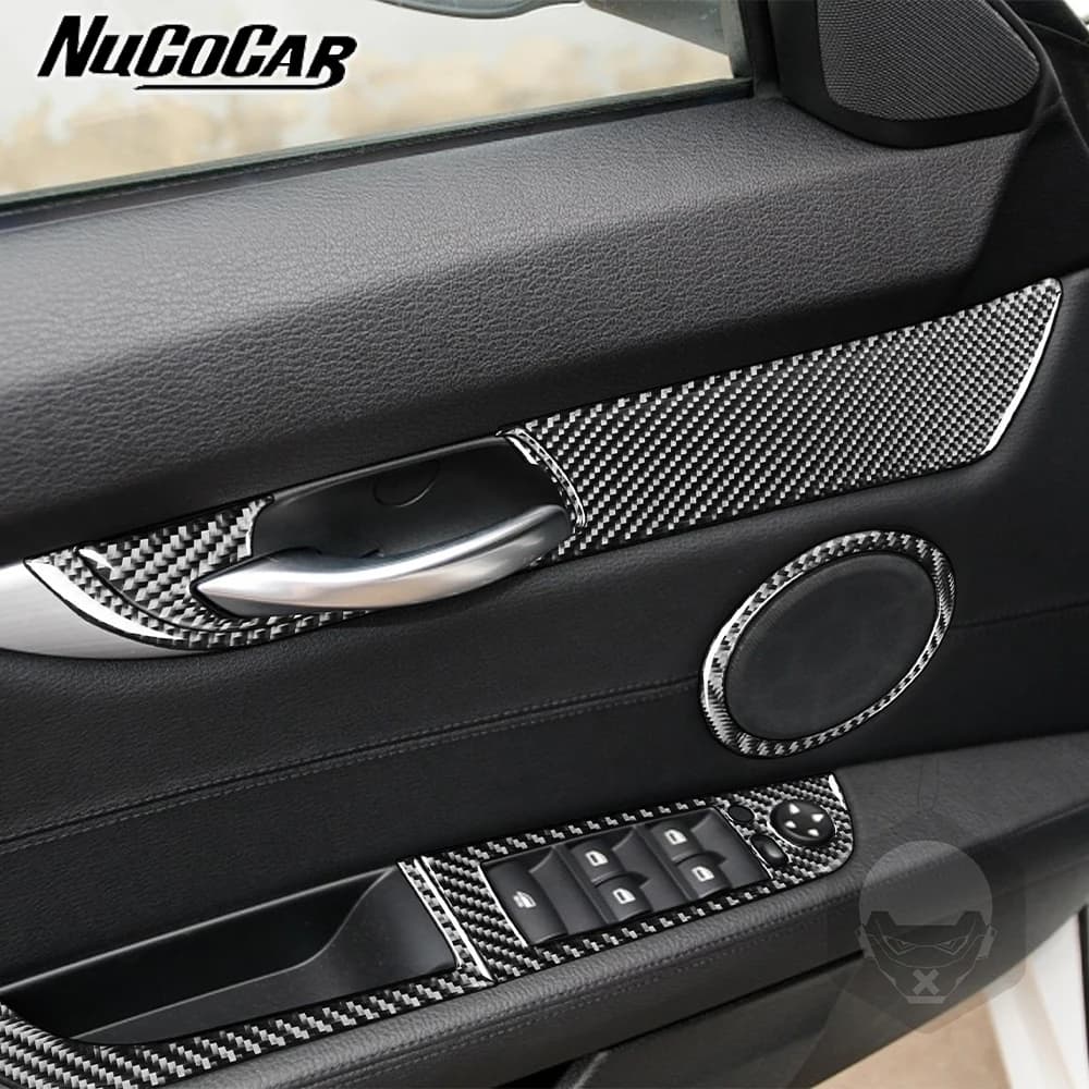 For BMW Z4 E89 2009-2016 Carbon Fiber Door Handle Window Lifting Horn Panel Cover Car Interior Accessories Decorative Sticker